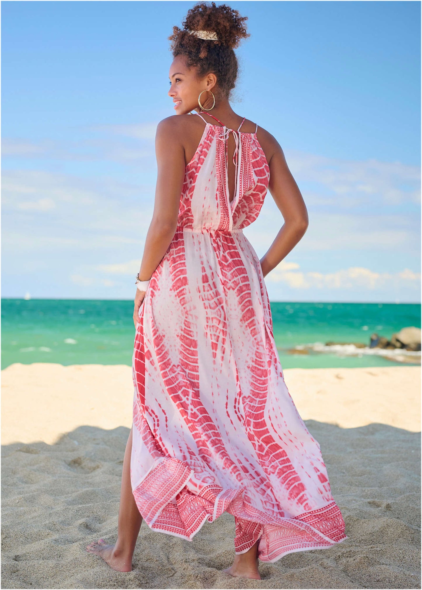 Maxi Cover-Up Dress - Pink Tie Dye | Venus Value