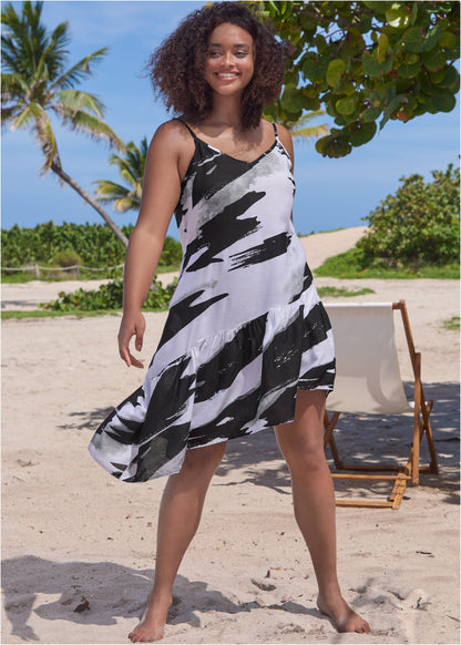 Asymmetrical Cover-Up Dress - Paint Party | Venus Featured