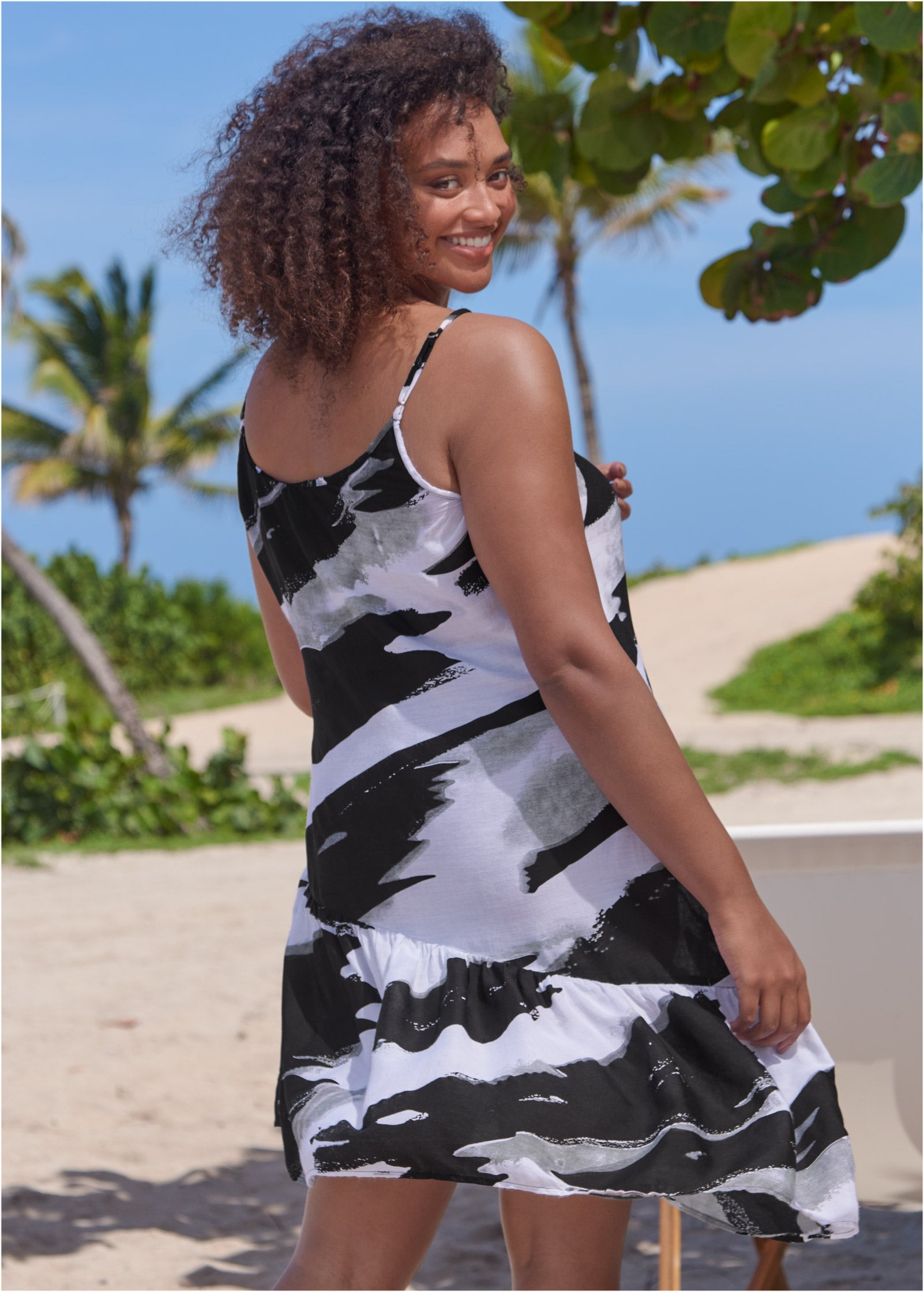 Asymmetrical Cover-Up Dress - Paint Party | Venus Featured