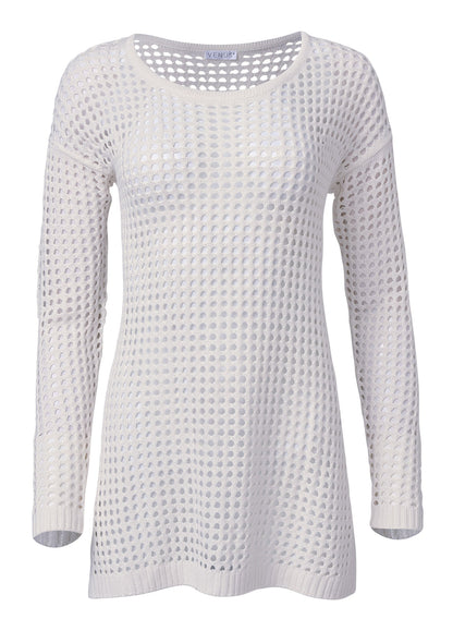 Crochet Tunic Cover-Up - Pearl White | Venus Customer Favorite