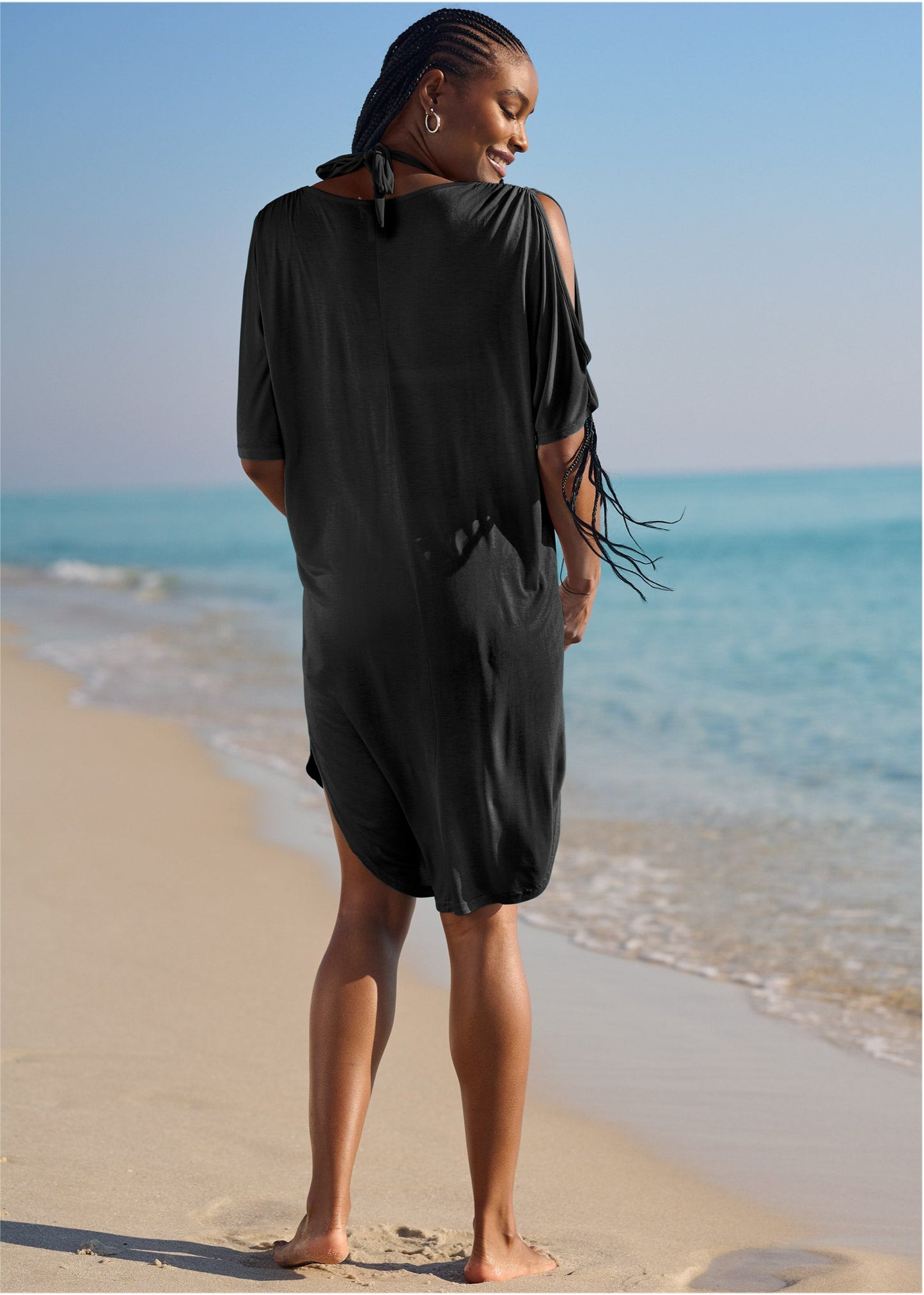 Ring Front Dolman Cover-Up - Black Beauty | Venus Limited Edition