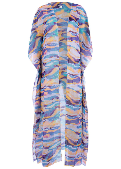 Long Kimono Cover-Up - Rip Tide | Venus Popular Choice
