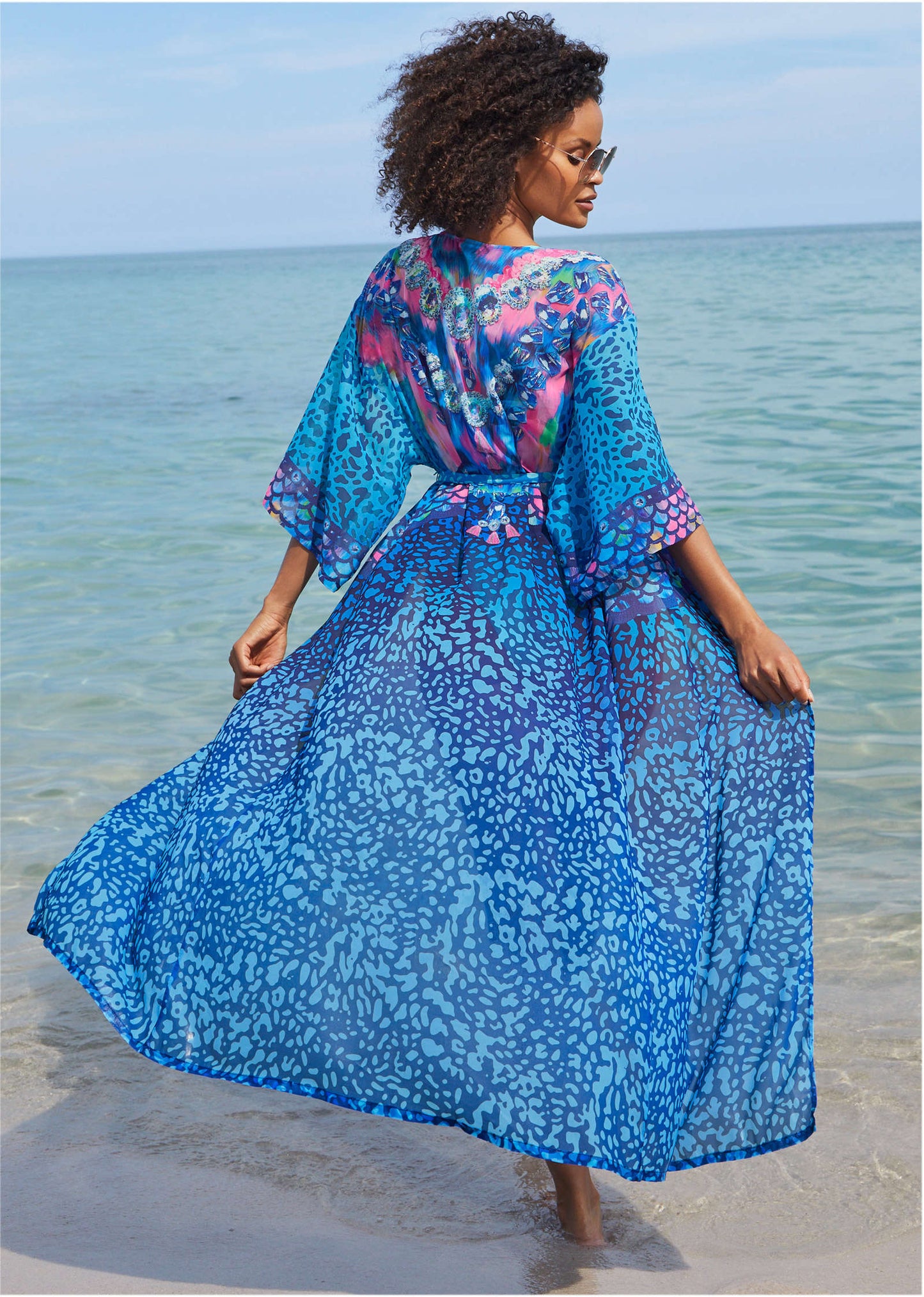 Long Kimono Cover-Up - Timeless Treasure | Venus Best Seller