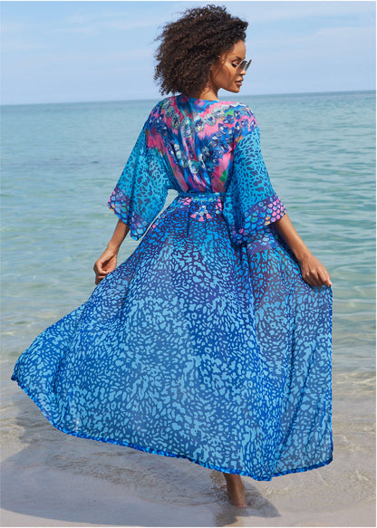 Long Kimono Cover-Up - Timeless Treasure | Venus Best Seller
