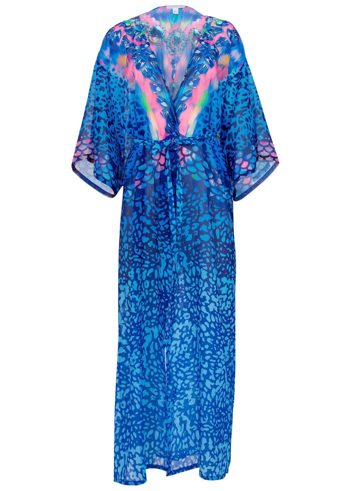 Long Kimono Cover-Up - Timeless Treasure | Venus Best Seller