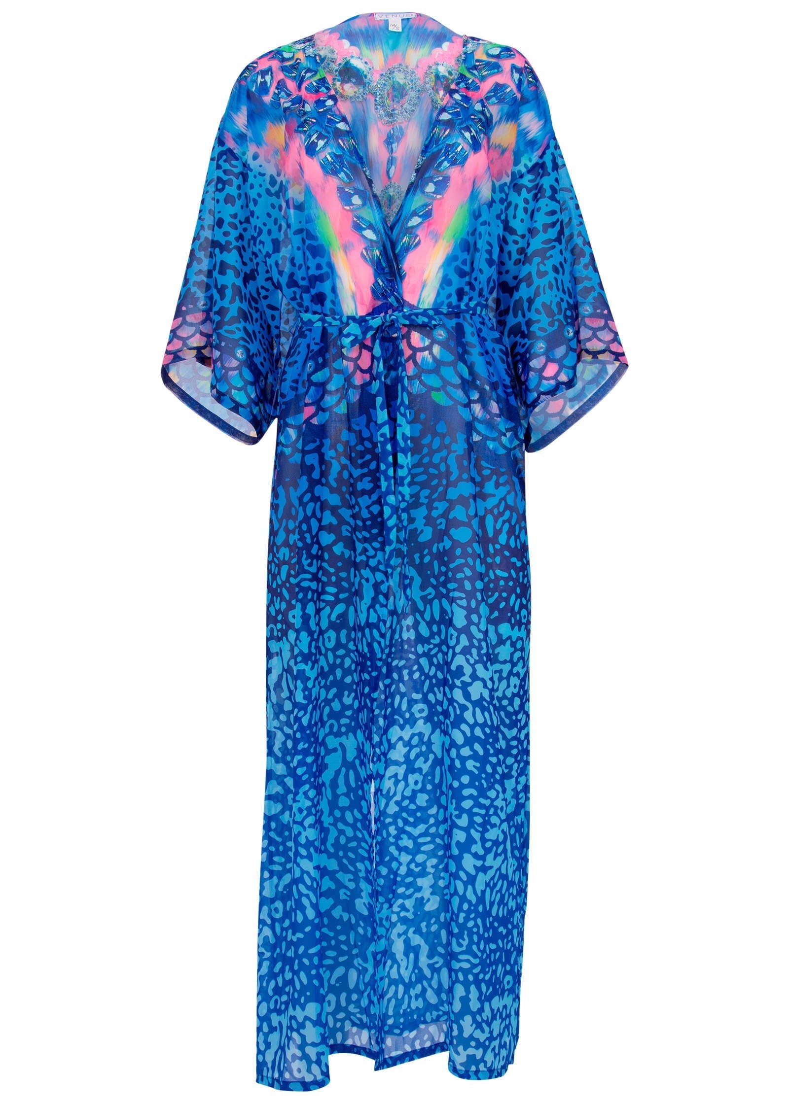 Long Kimono Cover-Up - Timeless Treasure | Venus Best Seller