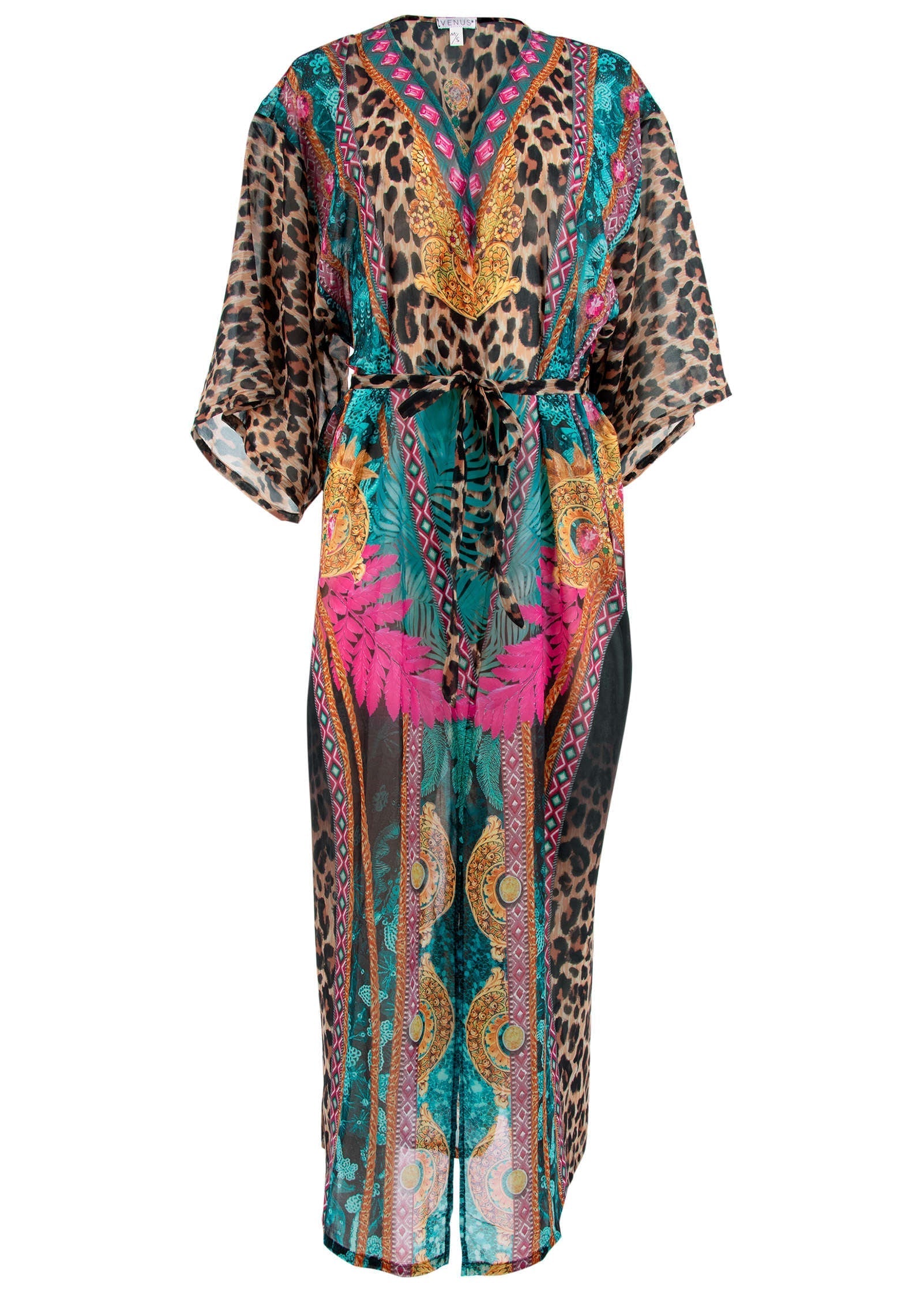 Long Kimono Cover-Up - Jungle Beauty | Venus Customer Favorite