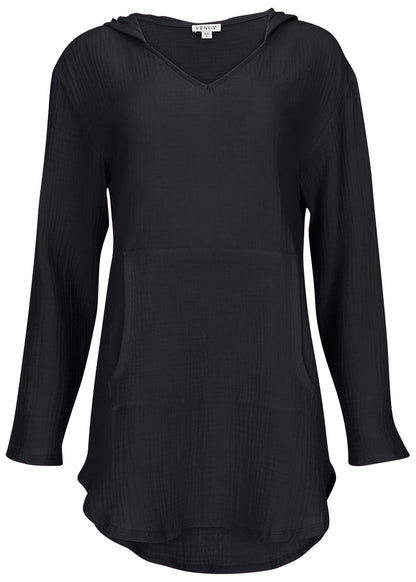 Pack And Go Hoodie - Jet Black | Venus Cost Saving