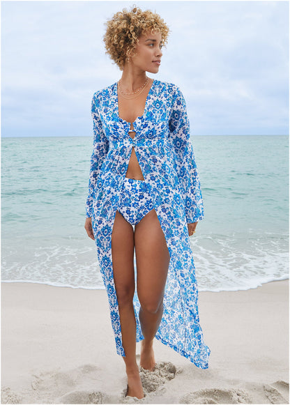 Sea Breeze Kimono Cover-Up - Delicate Floral | Venus Great Deal