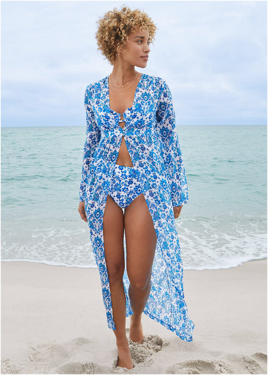 Sea Breeze Kimono Cover-Up - Delicate Floral | Venus Great Deal