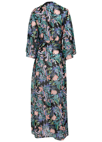 Bell Sleeve Long Cover-Up - Tropical Walks | Venus Special Offer