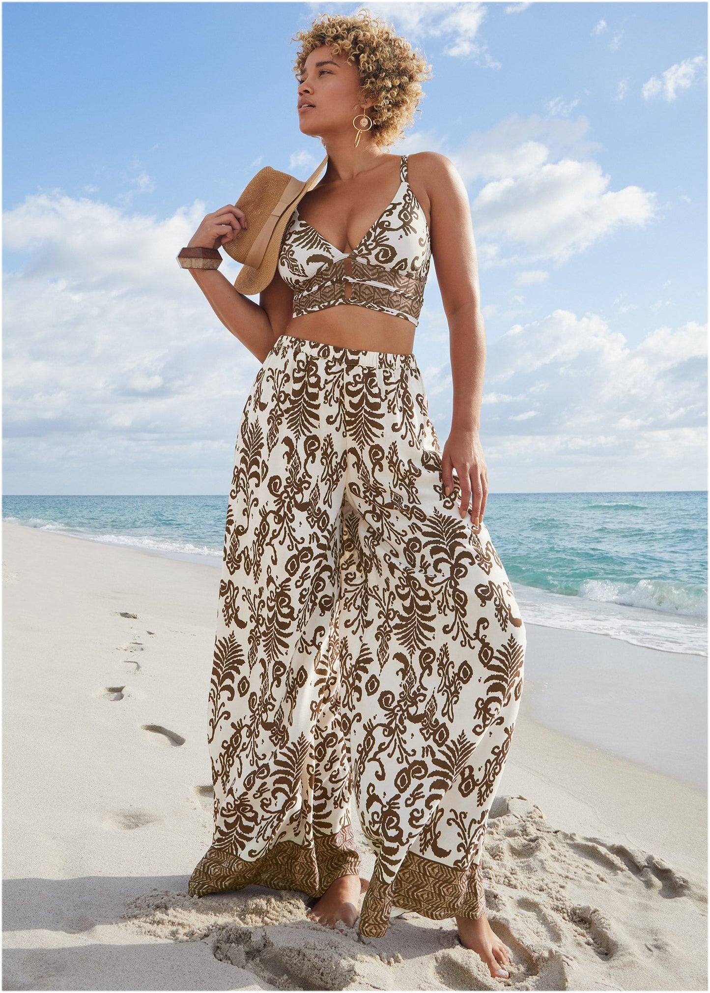 Palazzo Cover-Up Pant - Mystic Paisley | Venus Best Seller