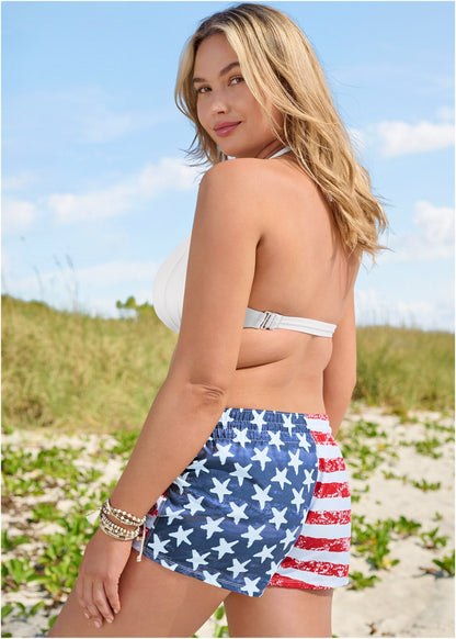 Mid-Rise Board Short - American Beauty | Venus Limited Edition