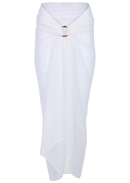 Sarong Cover-Up - Pearl White | Venus Sale