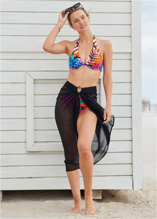 Sarong Cover-Up - Black Beauty | Venus Cost Saving