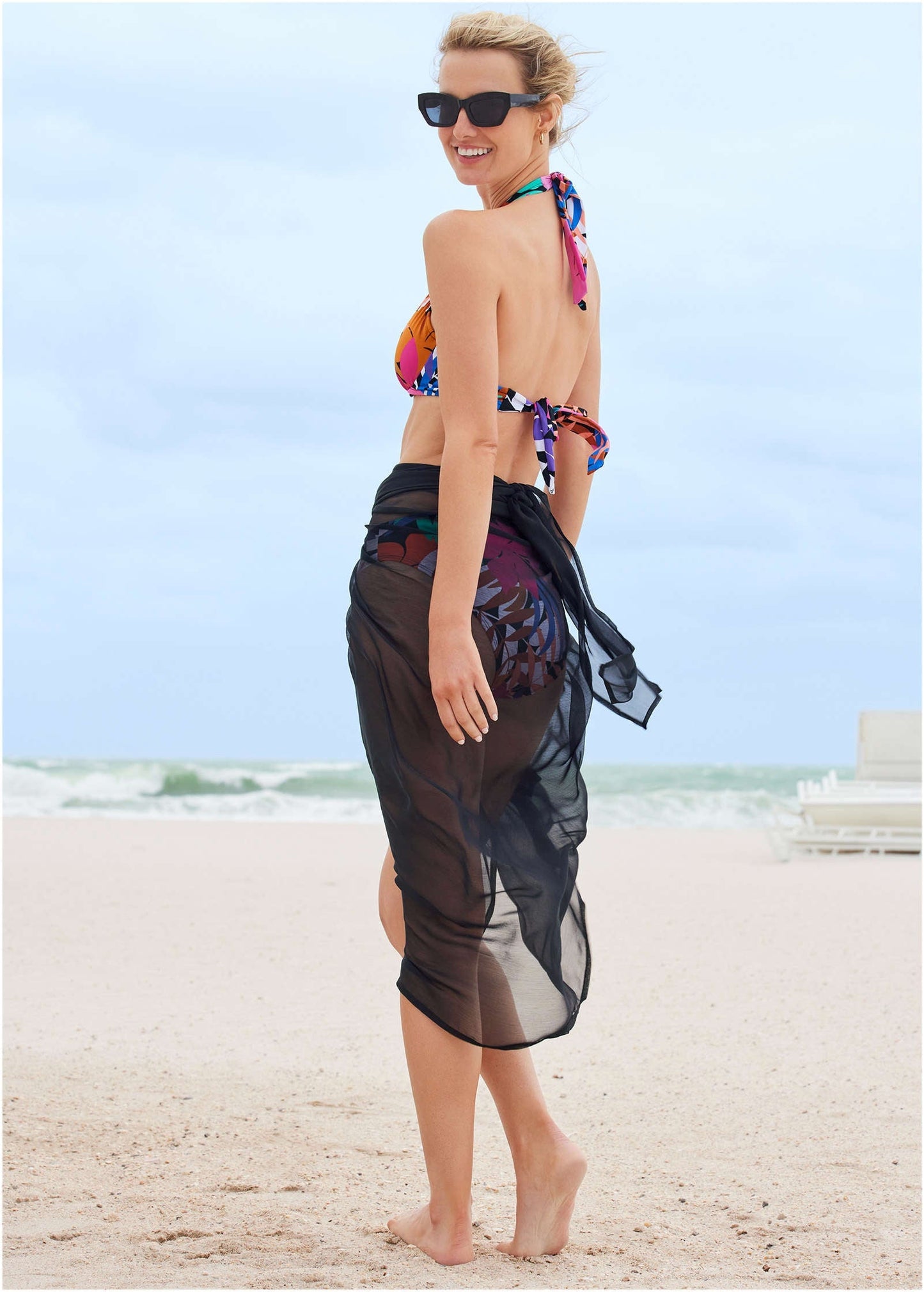 Sarong Cover-Up - Black Beauty | Venus Cost Saving