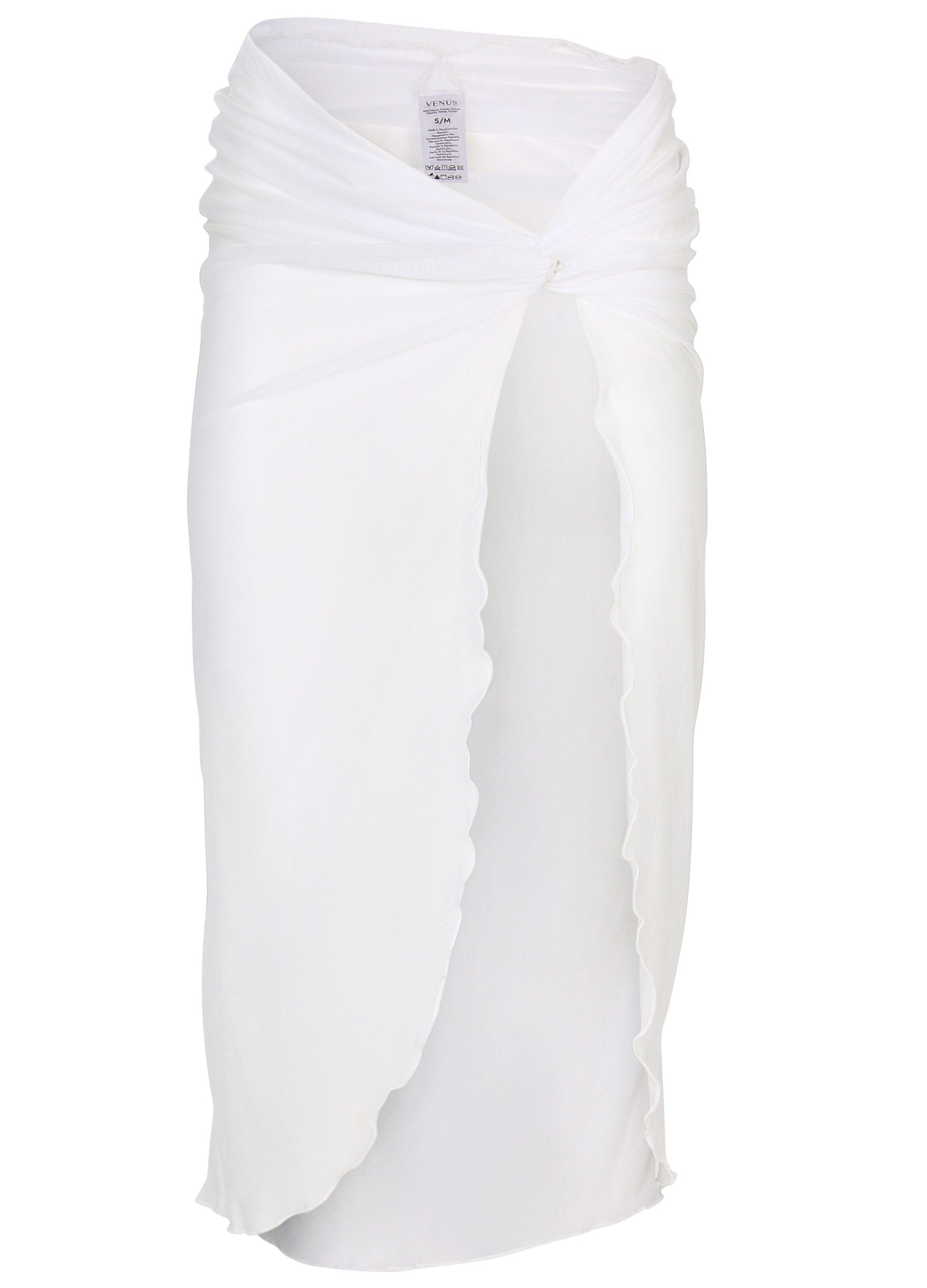 Twist Front Mesh Cover-Up - White | Venus Value