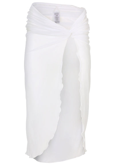 Twist Front Mesh Cover-Up - White | Venus Value