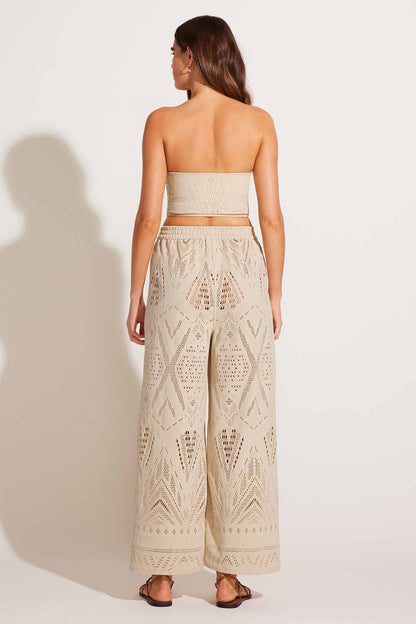 Farrah Pant Natural Calico Crochet | Venus Budget Friendly