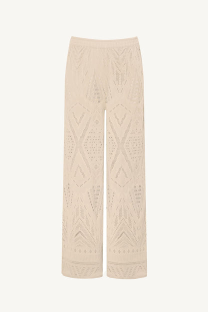 Farrah Pant Natural Calico Crochet | Venus Budget Friendly