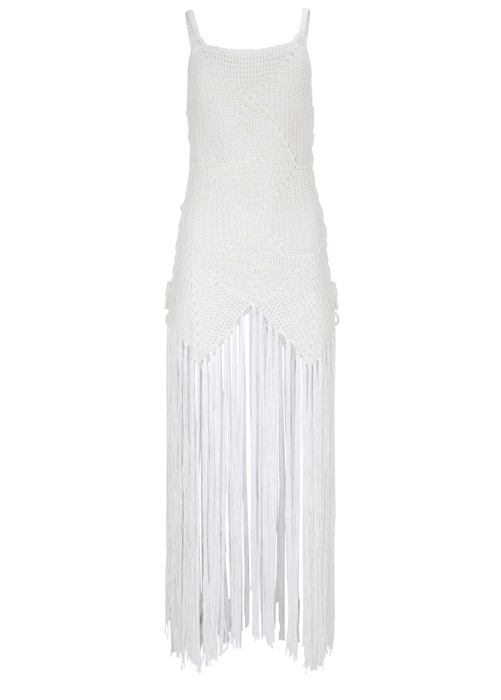 Crochet Cover-Up Dress - White | Venus Special Offer