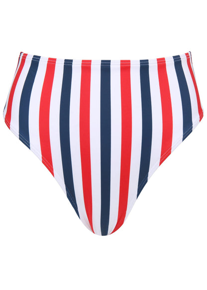 Tahiti Midi Bikini Bottom - Americana Stripe Large | Venus Customer Favorite