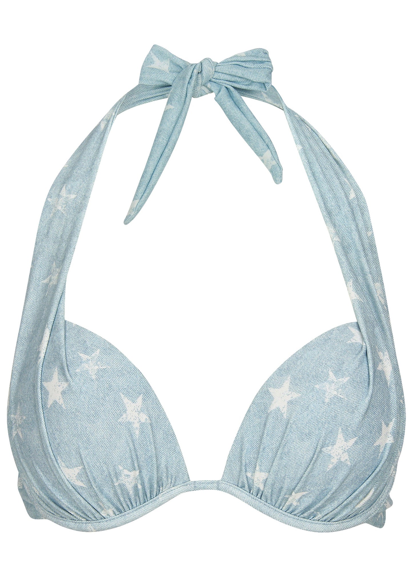Denim Marilyn Push-Up Halter Top - Denim Star | Venus Value
