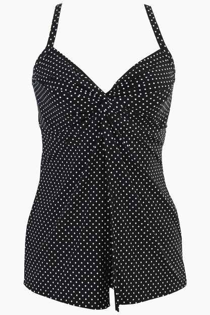 DD-Cup Love Knot Tankini Top in Pin Point | Venus Featured
