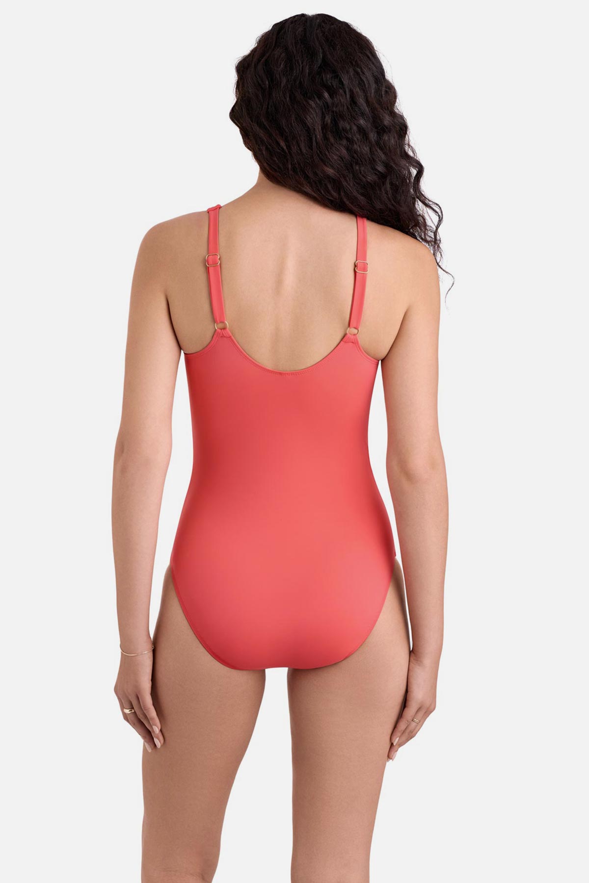 Shape Solver Kayla Ruffle Underwire One Piece Coral | Venus Value