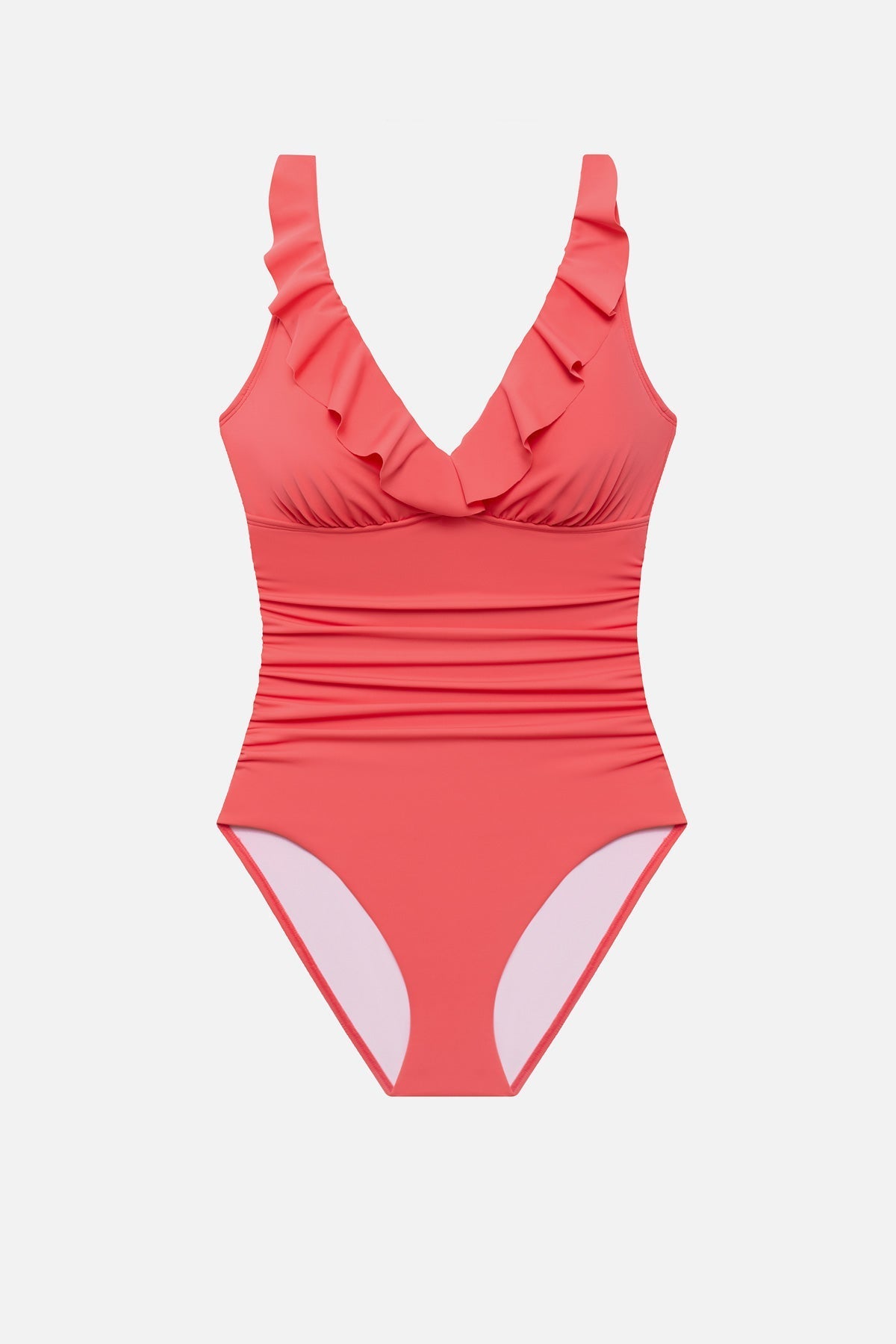 Shape Solver Kayla Ruffle Underwire One Piece Coral | Venus Value