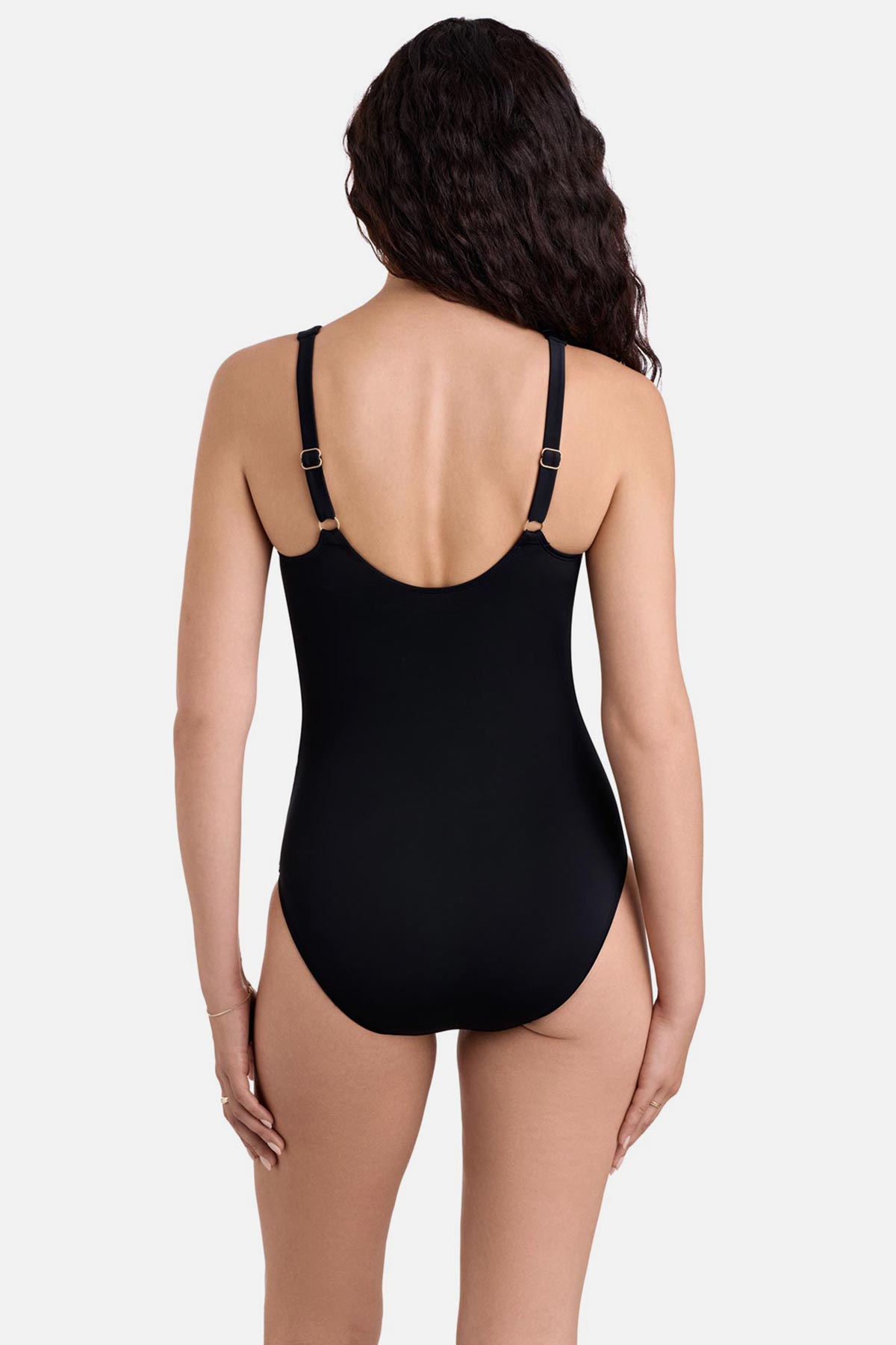 Shape Solver Kayla Ruffle Underwire One Piece Black | Venus Affordable