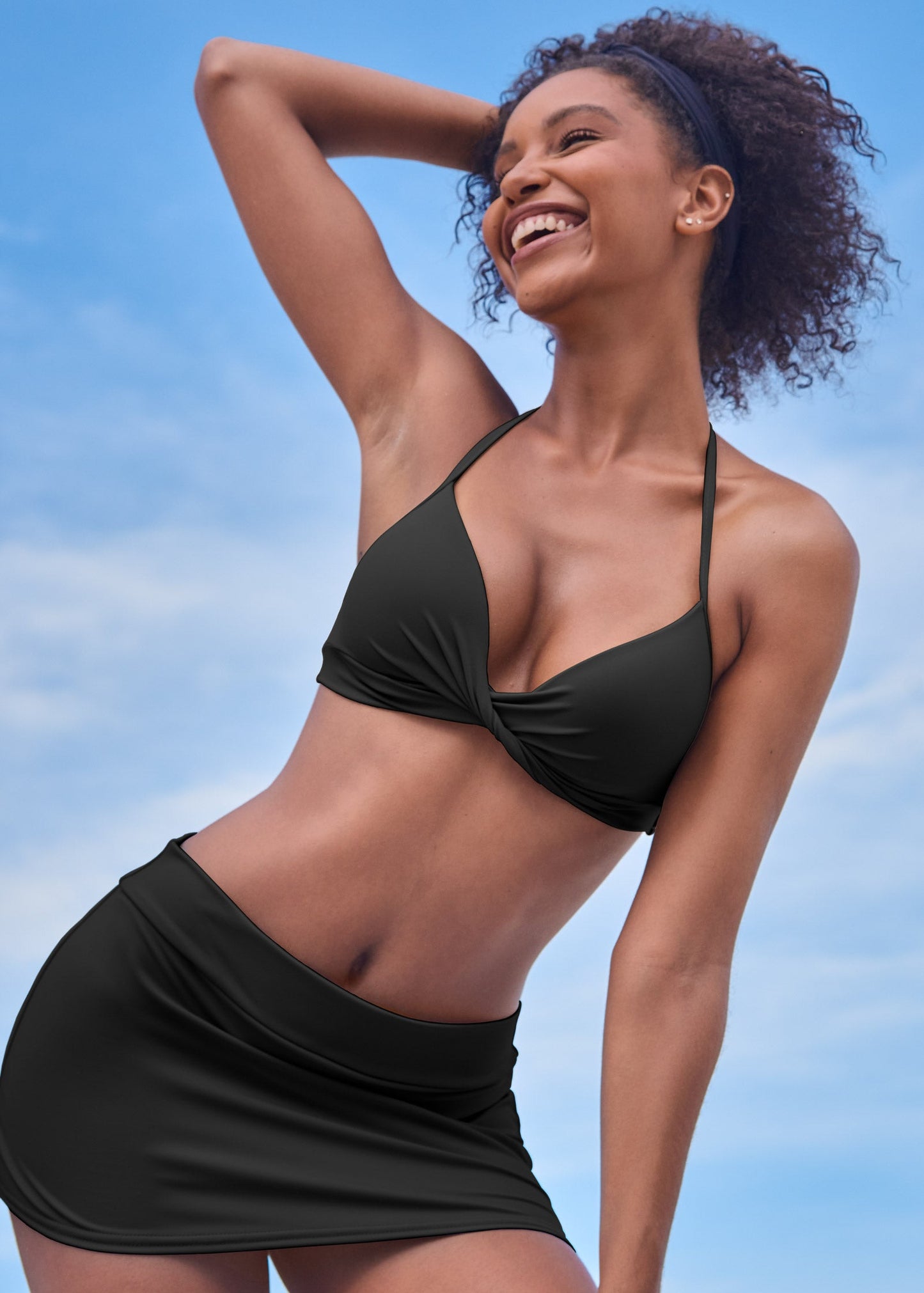 Aruba Swim Bikini Skirt - Black Beauty | Venus Featured