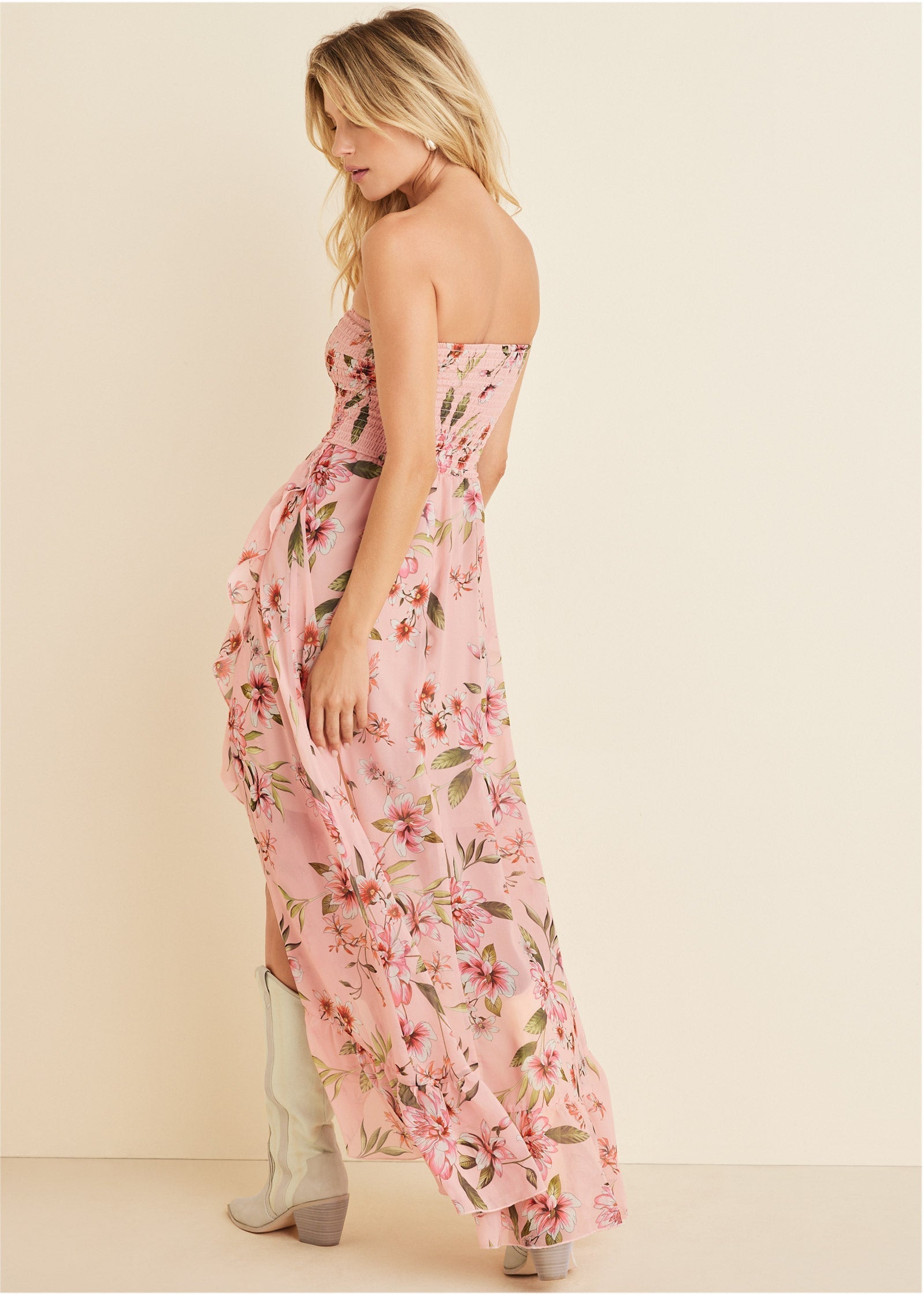 Strapless Ruffle Maxi Dress - Ethereal Floral | Fashion | Venus Sale
