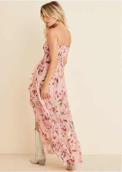 Strapless Ruffle Maxi Dress - Ethereal Floral | Fashion | Venus Sale