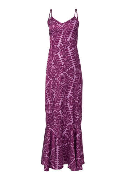Tassel Tie-Back Maxi Dress - Purple Multi | Venus Special Offer