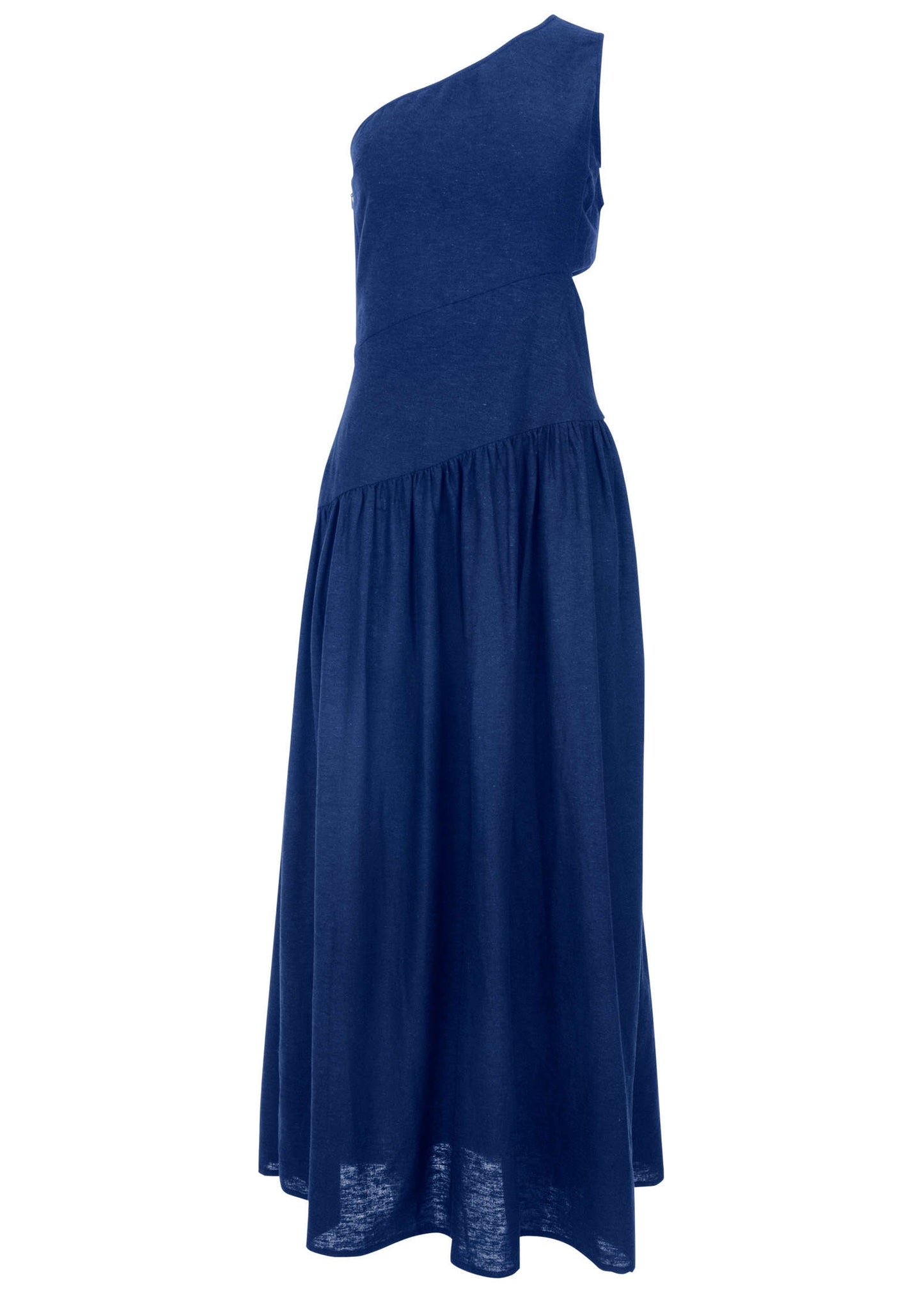Linen Cutout Maxi Dress - Sodalite Blue | Venus Customer Favorite