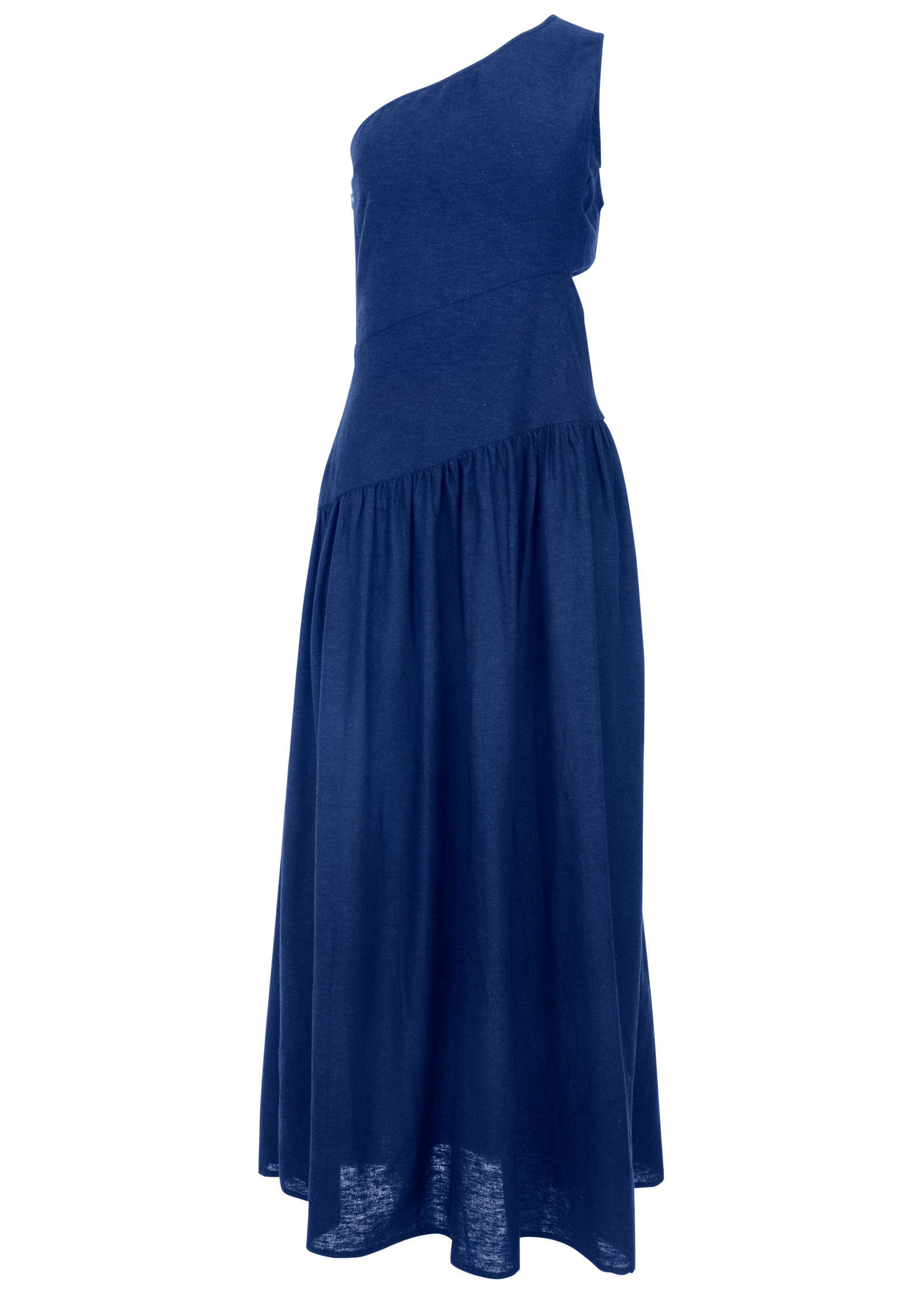 Linen Cutout Maxi Dress - Sodalite Blue | Venus Customer Favorite