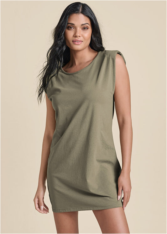 Easy Shift Dress - Olive | Venus Budget Friendly