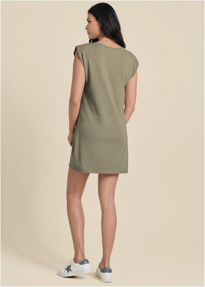 Easy Shift Dress - Olive | Venus Budget Friendly