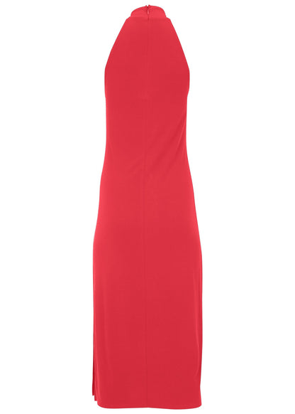 High Neck Midi Dress - Red | Venus Customer Favorite