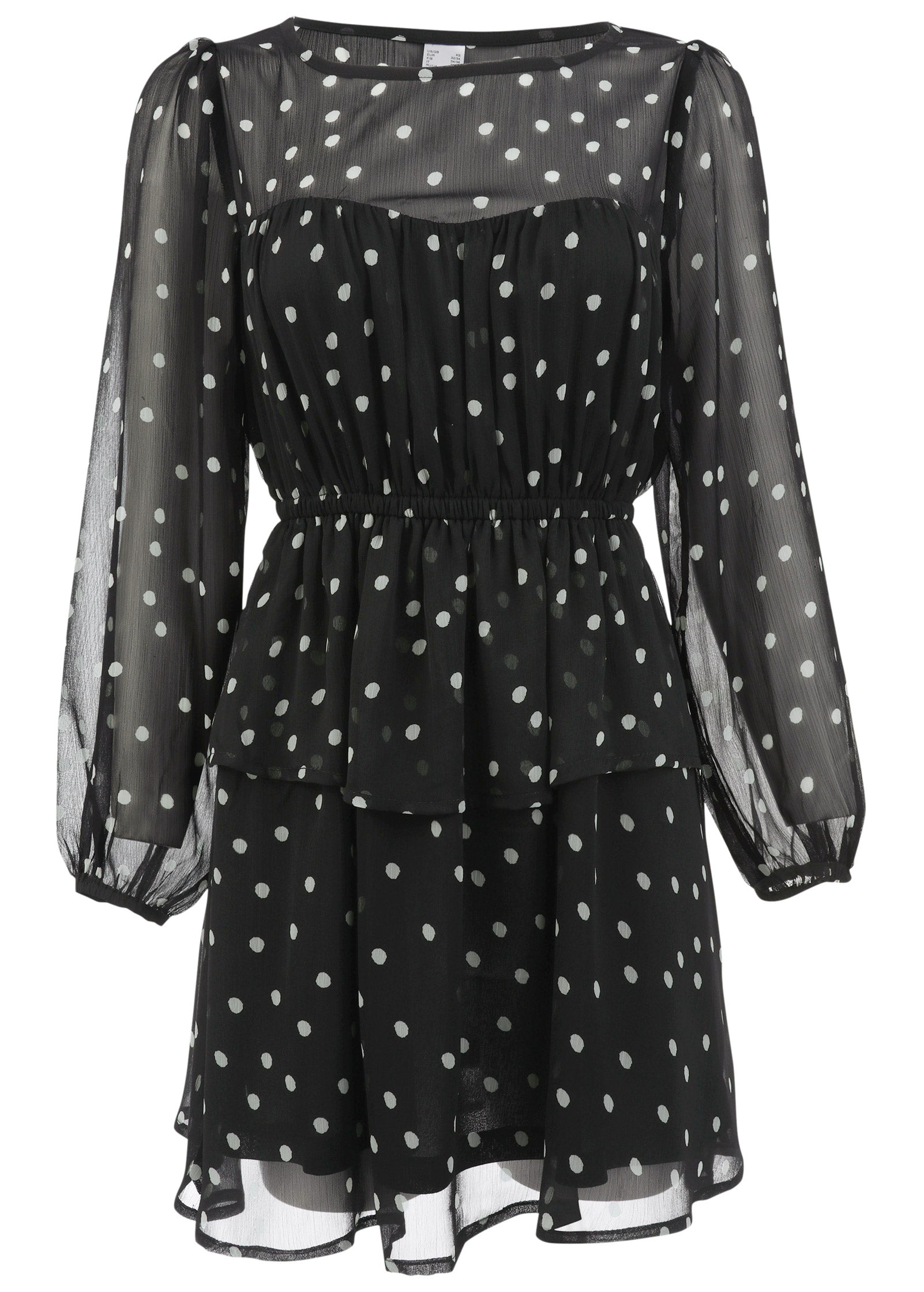 Sheer Beauty Mini Dress - Dolce Vita Dot | Venus Affordable