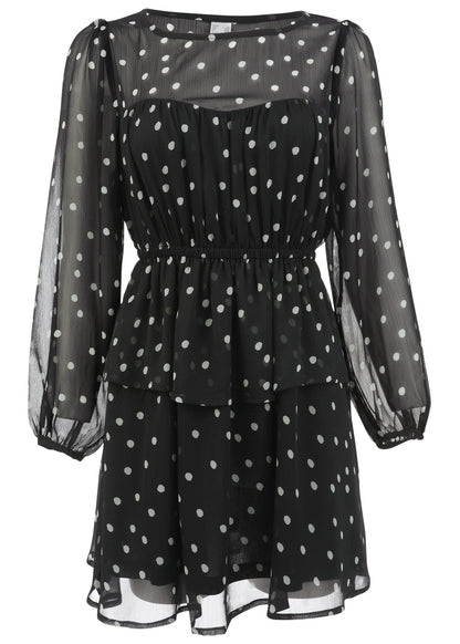 Sheer Beauty Mini Dress - Dolce Vita Dot | Venus Affordable