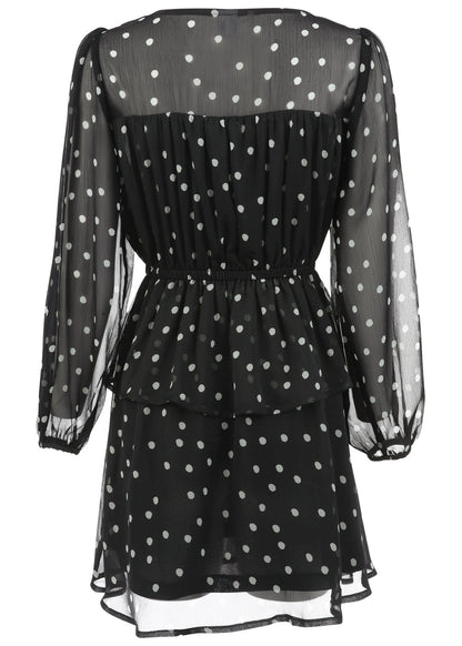 Sheer Beauty Mini Dress - Dolce Vita Dot | Venus Affordable