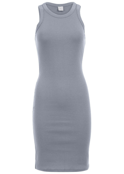 Flexrib Mini Dress - Seafog | Venus Budget Friendly
