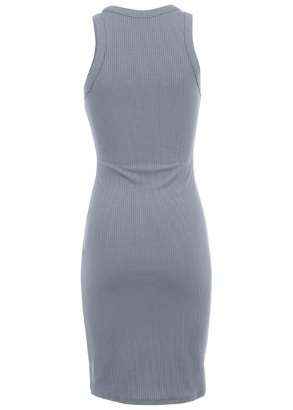 Flexrib Mini Dress - Seafog | Venus Budget Friendly