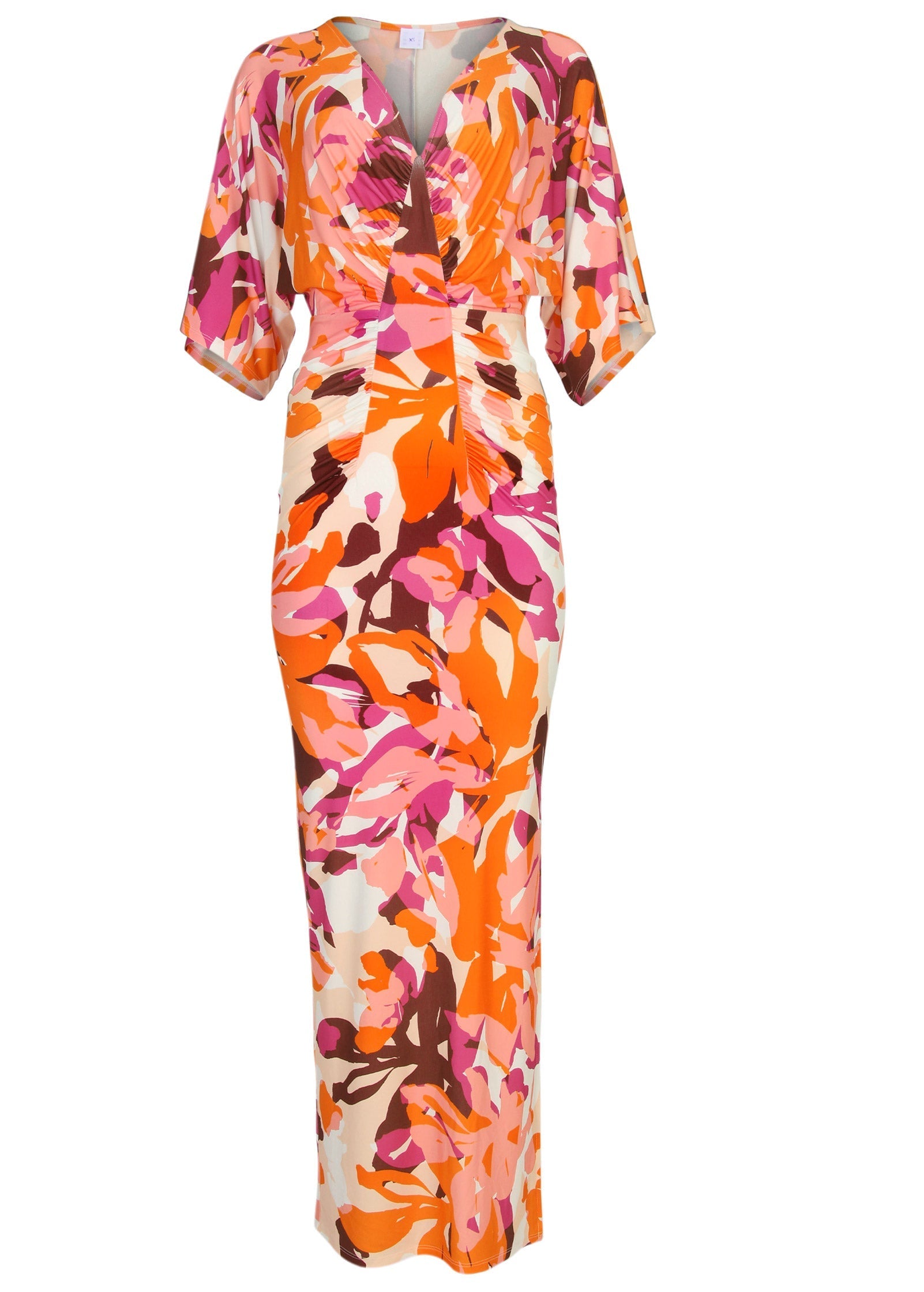 Drape Sleeve Floral Maxi Dress - Desert Floral | Fashion | Venus Best Seller