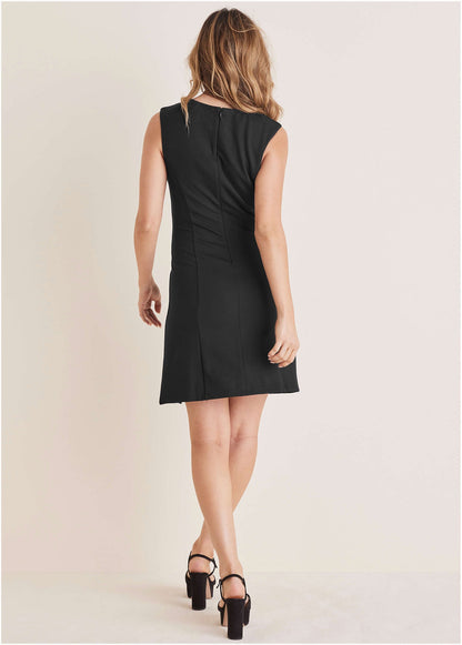 Double Slit Ponte Mini - Jet Black | Venus Budget Friendly