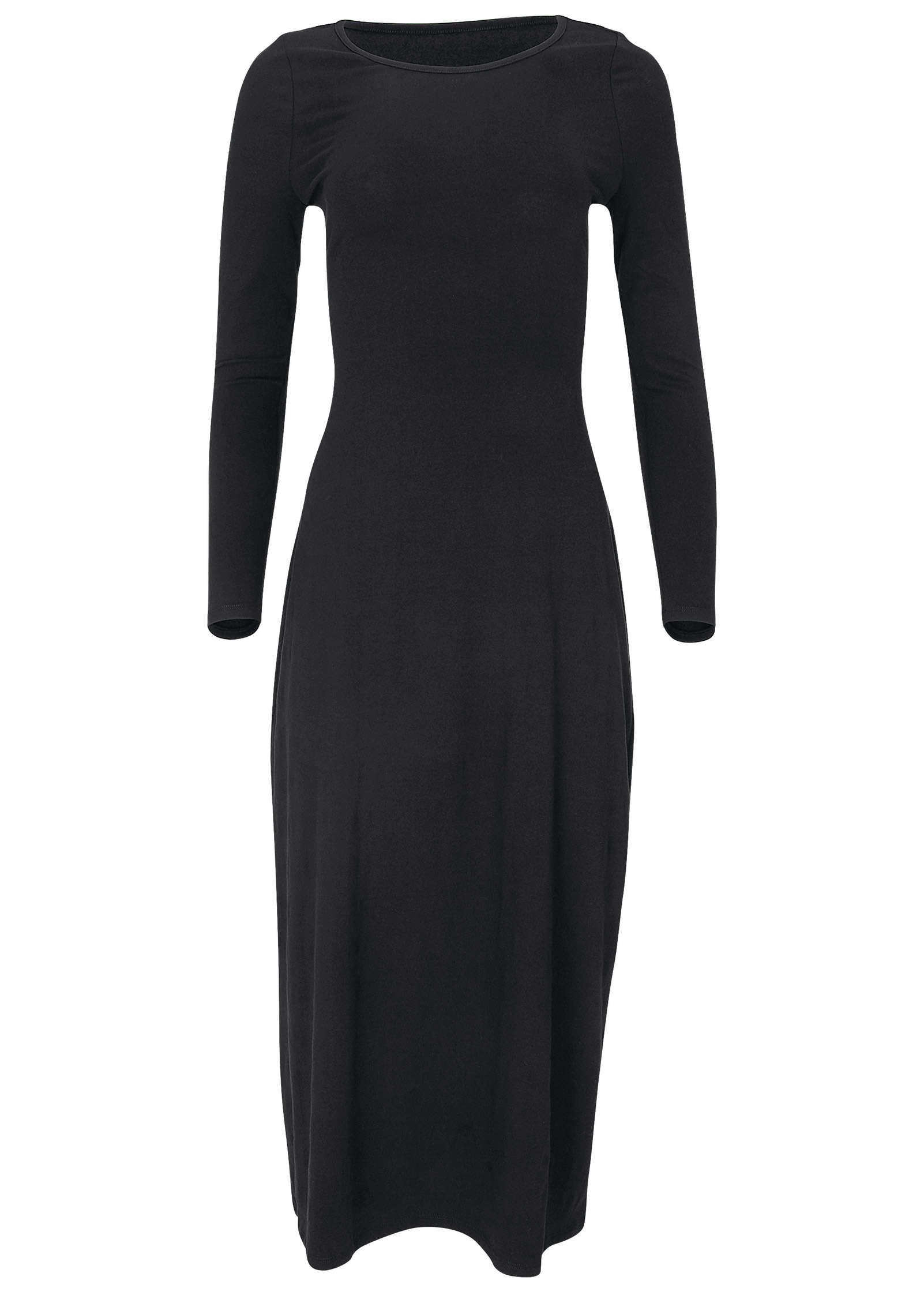 Open Back Maxi Dress - Jet Black | Venus Great Deal
