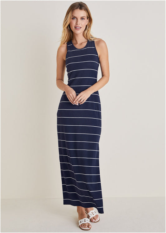 Tank Maxi Dress - Peacoat Combo | Venus Customer Favorite