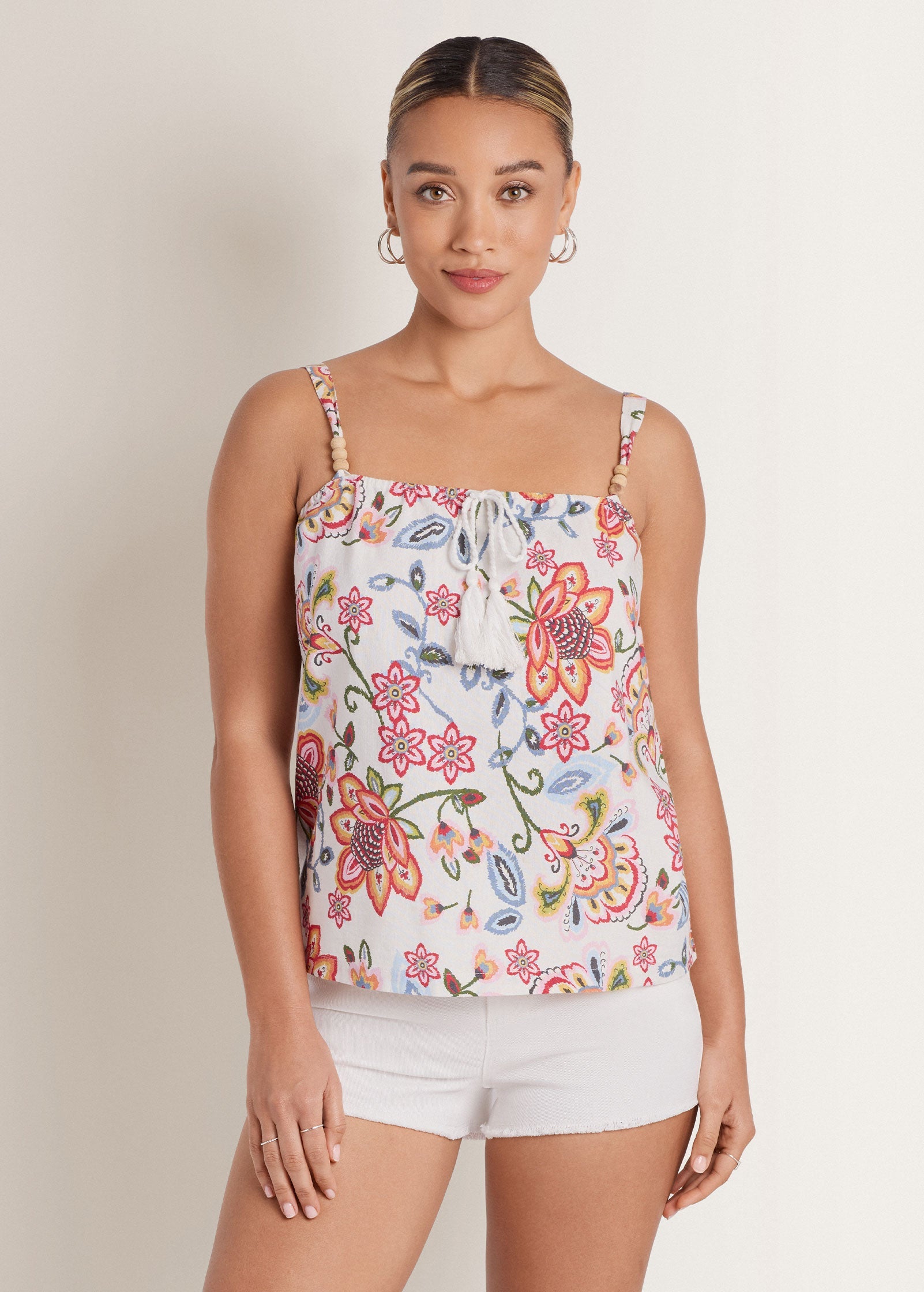 Linen Sleeveless Thin Strap With Tassel Hothouse Botancial | Venus Special Offer